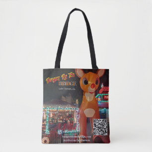 Rudolph at Burgers by the Bridge Tote Bag