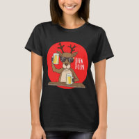 Rudolph Brewdolph Reindeer Funny Beer Christmas Cr