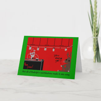 Rudolph Dark Room Holiday Card