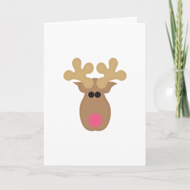Rudolph Face Card (Front)