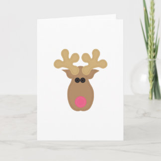 Rudolph Face Card