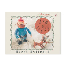 Rudolph & Friends Holiday Postcard (blank back)