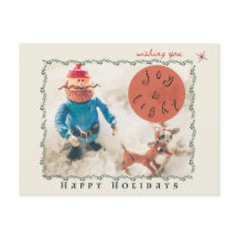 Rudolph & Friends Holiday postcard (customisable)