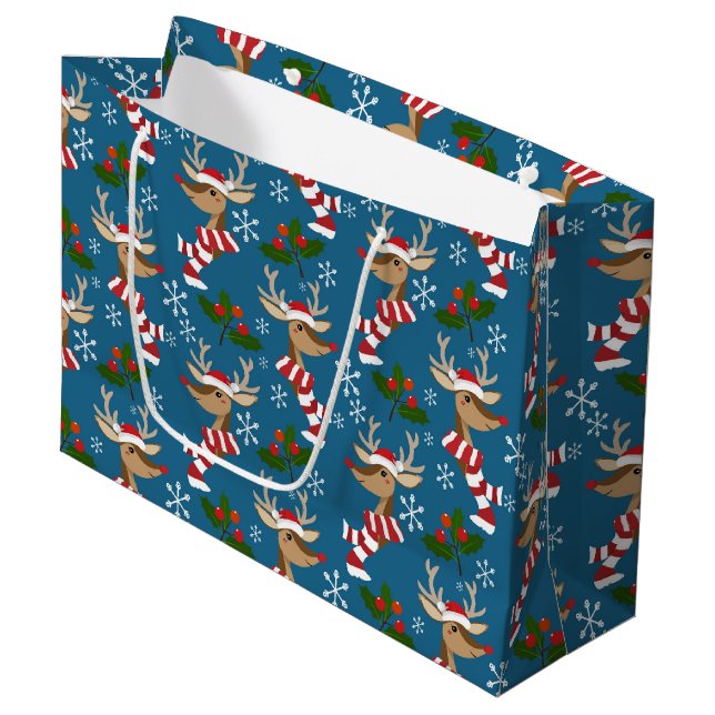 Rudolph Large Gift Bag (Front Angled)