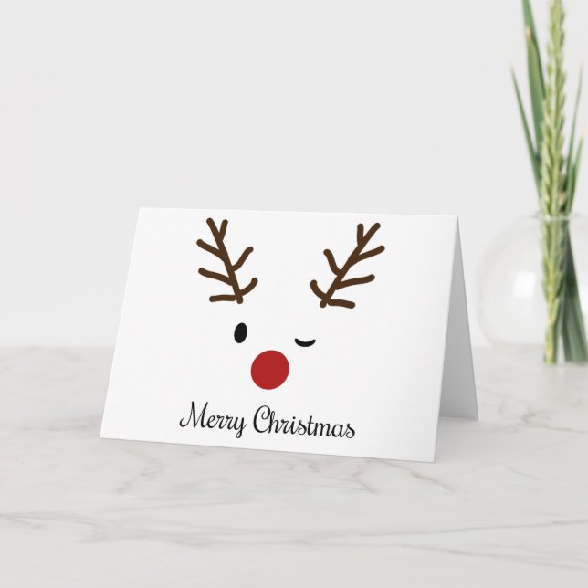 Rudolph-Merry Christmas Card (Front)