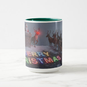 Rudolph, Not A Word Christmas Mug AI Used 