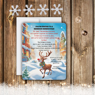 Rudolph Party Invitation