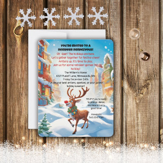 Rudolph Party Invitation