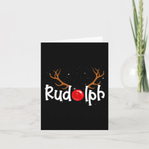 Rudolph Red Nose Reindeer Christmas Fun  Card