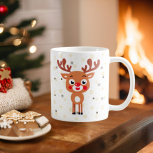 Rudolph Red Nose Reindeer Coffee Mug