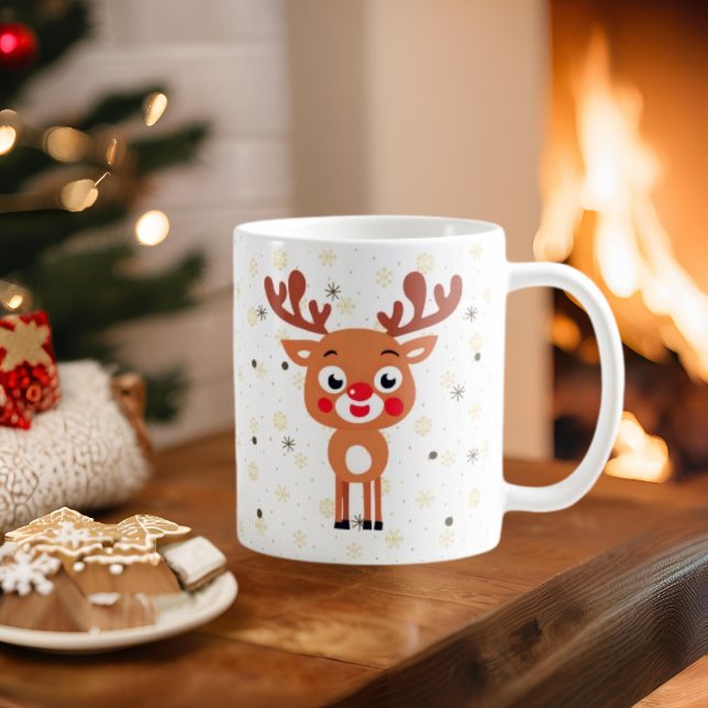 Rudolph Red Nose Reindeer Coffee Mug (Creator Uploaded)