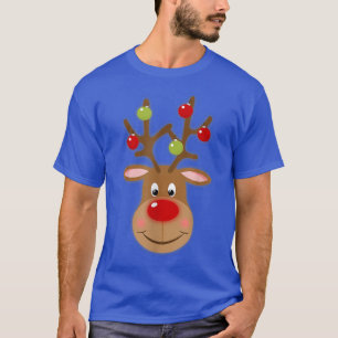 RUDOLPH Red Nose Reindeer  Santa Christmas  T-Shirt