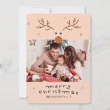 Rudolph Rednose Reindeer Christmas Greeting Card