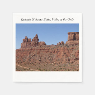 Rudolph & Santa Butte, Valley of the Gods, Utah Napkin