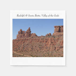 Rudolph & Santa Butte, Valley of the Gods, Utah Napkin