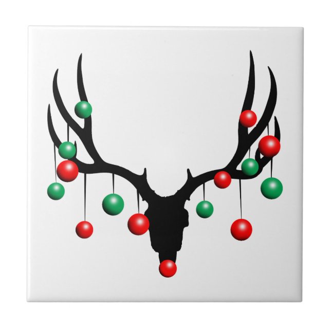 Rudolph the Dead Nosed Reindeer Ceramic Tile (Front)