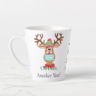 Rudolph the Face Masked Reindeer Latte Mug