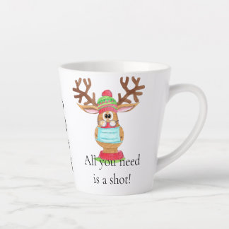 Rudolph the Face Masked Reindeer Latte Mug