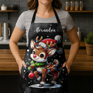 Rudolph The Red Nose Reindeer Christmas Apron