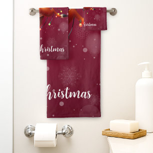 Rudolph The Red Nose Reindeer Christmas Bath Towel Set