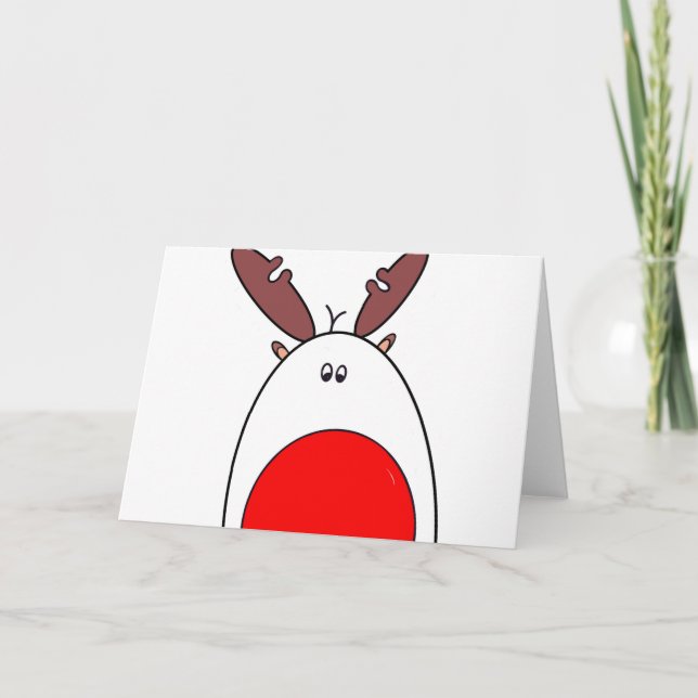 Rudolph the Red Nose Reindeer - Christmas Card (Front)
