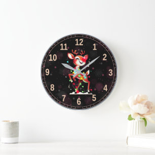 Rudolph The Red Nose Reindeer Christmas Large Clock