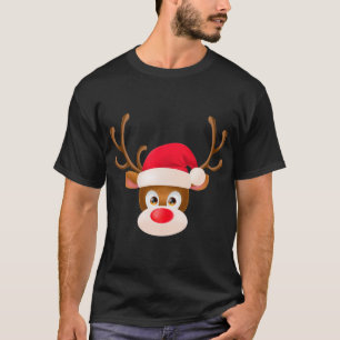 Rudolph the Red Nose Reindeer Christmas Pajama Gir T-Shirt