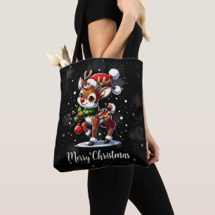 Rudolph The Red Nose Reindeer Christmas Tote Bag