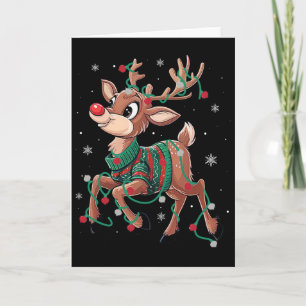Rudolph The Red Nose Reindeer For Kids And Christm Card