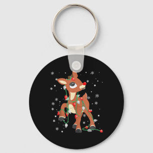 Rudolph The Red Nose Reindeer For Kids And Christm Key Ring