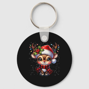 Rudolph The Red Nose Reindeer For Kids And Christm Key Ring