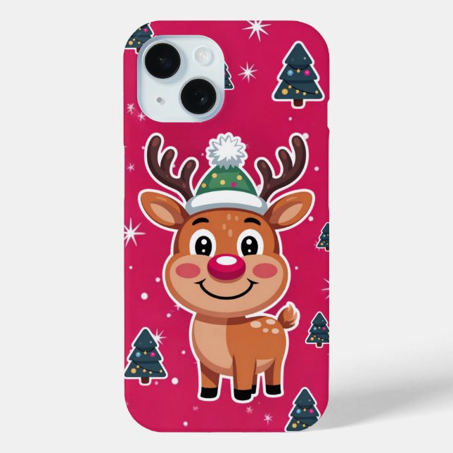 Rudolph The Red Nose Reindeer iPhone / iPad case (Back)