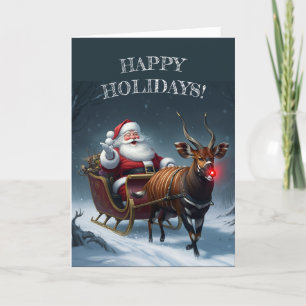Rudolph the Red Nosed Bongo! Holiday Card