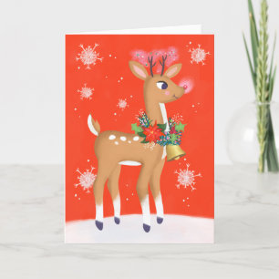 Rudolph The Red Nosed Reindeer Holiday Card