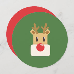 Rudolph the red nosed reindeer invitation