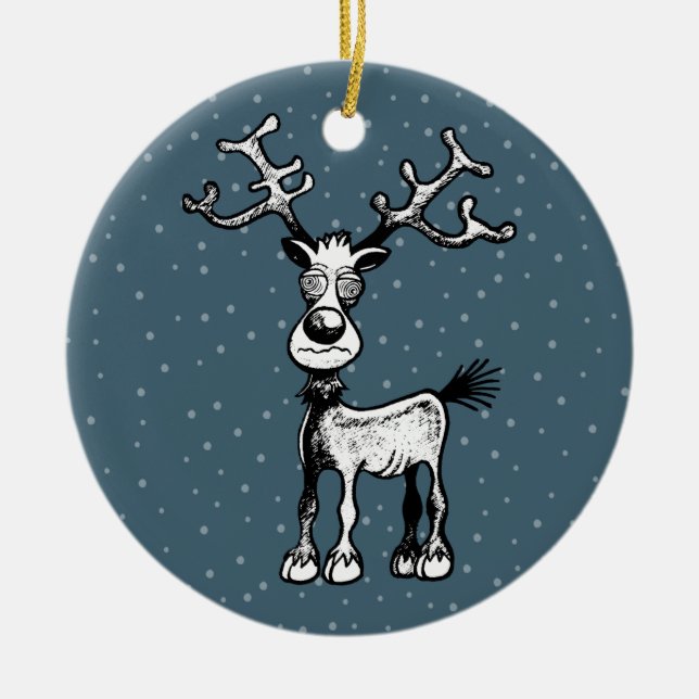 Rudolph the Reindeer Christmas Ornaments (Front)