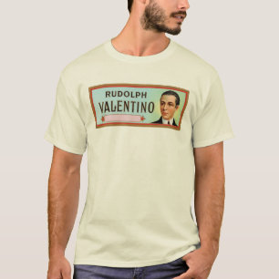 Rudolph Valentino Customisable Cigar Label T-Shirt