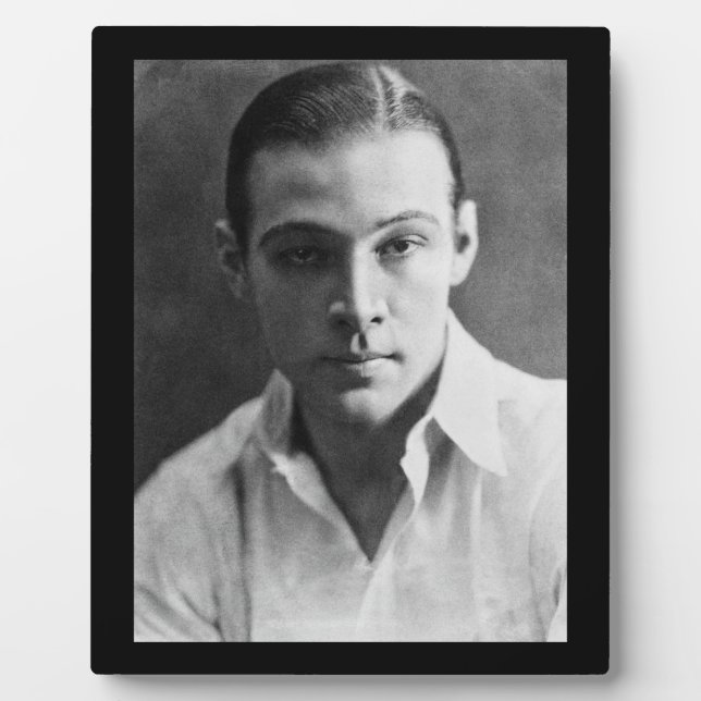 Rudolph Valentino Tabletop Plaque (Front)