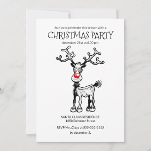 Rudolphs Christmas Party Invitation