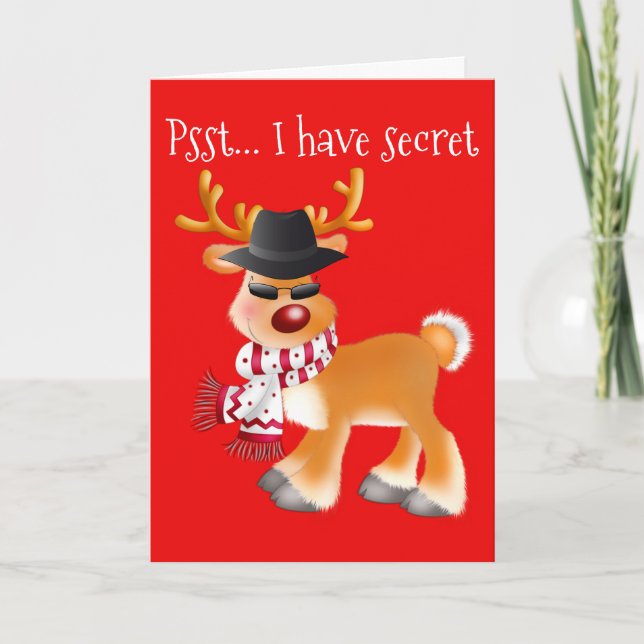 Rudolph's Secret Dimensions: 5" x 7" Greeting Card (Front)