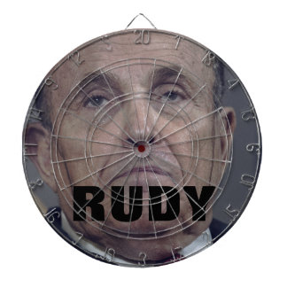 Rudy Giuliani Black Hair Dye Drip Face Dartboard