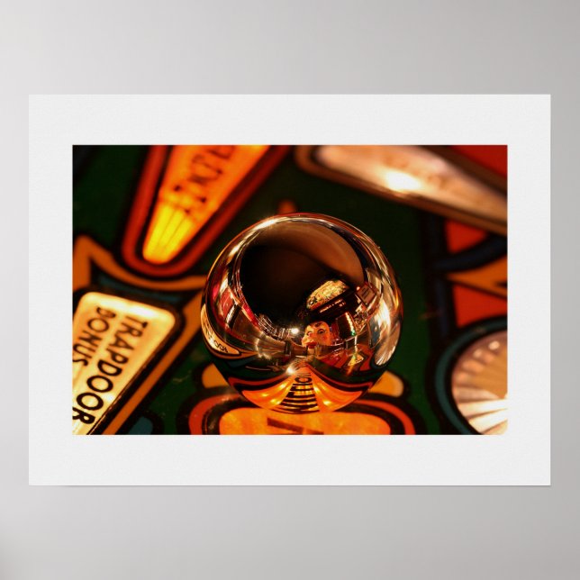 Rudy has a ball pinball poster (Front)