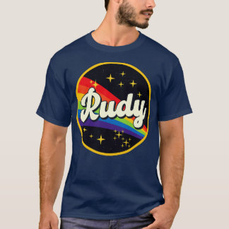 Rudy Rainbow In Space Vintage Style T-Shirt