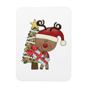 Rudy Reindeer Holiday Tree Magnet