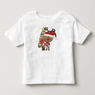 Rudy Reindeer Holiday Tree Toddler T-Shirt