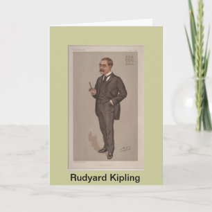 Rudyard Kipling Greeting Card