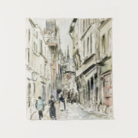 Rue Damiette, Rouen (ca. 1884) by Camille Pissarro
