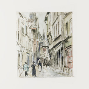 Rue Damiette, Rouen (ca. 1884) by Camille Pissarro Tapestry