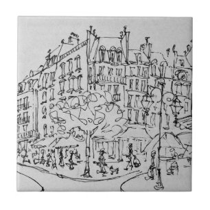Rue de Conde Jardin du Luxembourg, Paris Ceramic Tile
