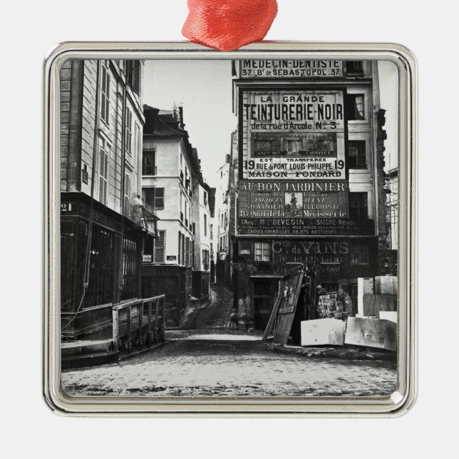 Rue de la Colombe, Paris, 1858-78 Metal Ornament (Front)